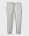 Polo Ralph Lauren Grey Cotton Track Pants In Gray