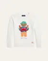 Polo Ralph Lauren Polo Bear Cotton Sweater In Nevis