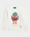 Polo Ralph Lauren Polo Bear Cotton Sweater In Nevis