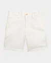 Polo Ralph Lauren Kids' Boy's Preppy Pony Embroidered Shorts In White