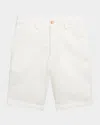 Polo Ralph Lauren Straight Fit Linen-cotton Short In Deckwash White