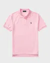Polo Ralph Lauren Embroidered-logo Polo Shirt In Pink