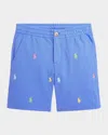 Polo Ralph Lauren Polo Pony Embroidered Shorts In Scottsdale Blue