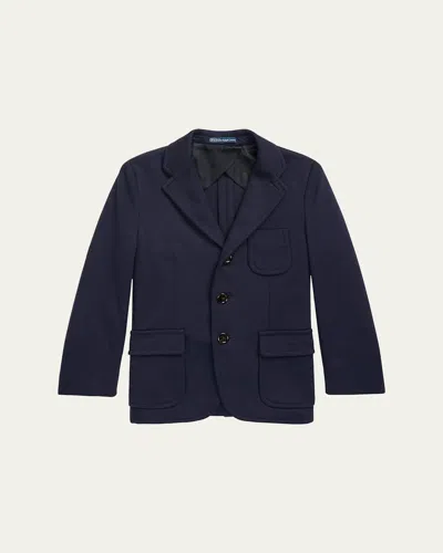 POLO RALPH LAUREN BOY'S TAILORED INTERLOCK SPORT COAT