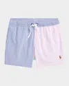 Polo Ralph Lauren Traveler Swim Trunk In Seersucker Multi