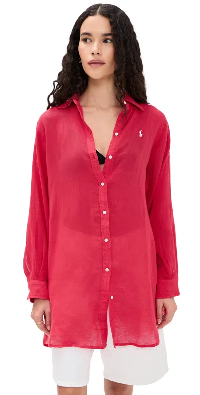 Polo Ralph Lauren Boyfriend Shirt Cruise Red