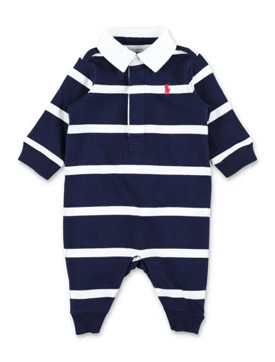Polo Ralph Lauren Boys' 100% Cotton Polo Dress For Fall/winter 2026 In Blu