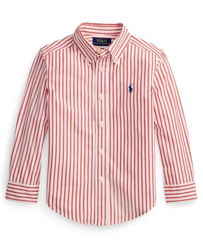 Polo Ralph Lauren Kids' Boys' 2-7 Plaid Button-down Poplin Shirt In Multi