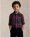 Polo Ralph Lauren Boys 2-7 Plaid Oxford Shirt In Multi