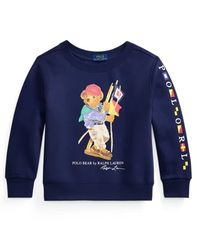 Polo Ralph Lauren Babies' Boys' 2-7 Polo Bear Crewneck Sweatshirt In Blue