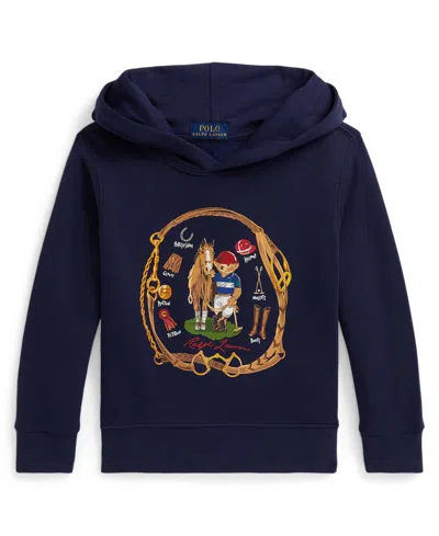 Polo Ralph Lauren Kids' Boys 2-7 Polo Bear Long-sleeve Hoodie In Blue
