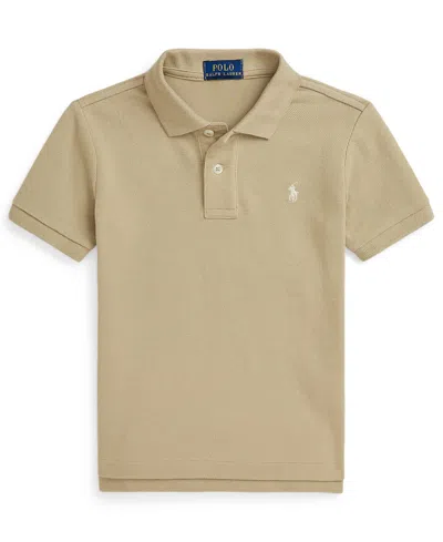 Polo Ralph Lauren Kids' Boys 8-20 Ribbed Polo Shirt In Brown
