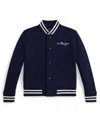 Polo Ralph Lauren Boys 8-20 Triple-pony Collar Baseball Jacket In Blue
