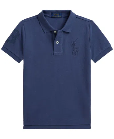 Polo Ralph Lauren Kids' Boys' 2-7 Big Pony Paint-print Mesh Polo Shirt In Multi