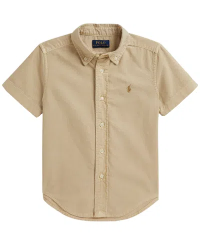 Polo Ralph Lauren Kids' Boys' 2-7 Garment-dyed Oxford Shirt In Animal Print