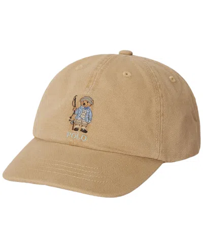 Polo Ralph Lauren Kids' Boys' 2-7 Polo Bear Canvas Ball Cap In Brown