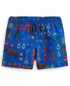 Polo Ralph Lauren Boys 2t-7 Traveler Big Pony Swim Trunks In Blue