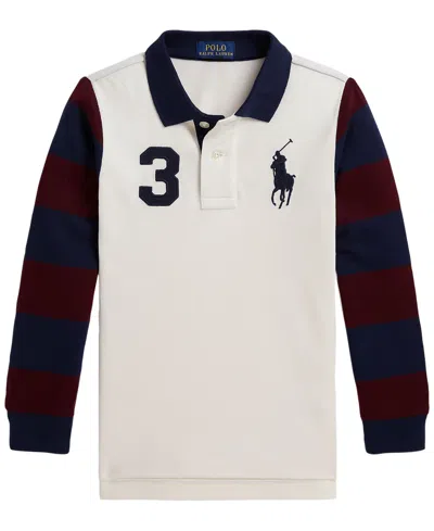 Polo Ralph Lauren Kids' Boys' 2t-7 Big Pony Cotton Mesh Polo Shirt In Black