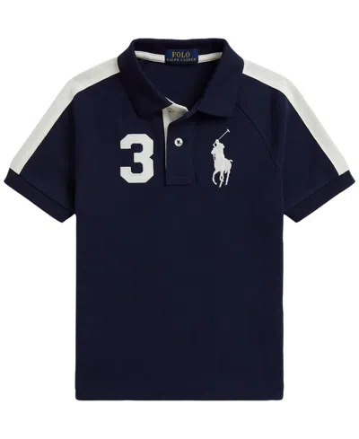 Polo Ralph Lauren Kids' Boys' 2t-7 Big Pony Cotton Mesh Polo Shirt In Blue