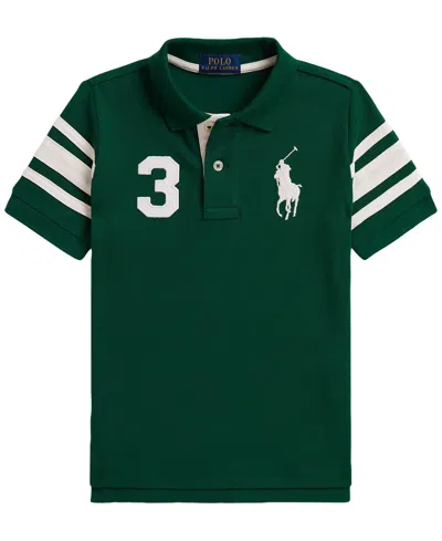 Polo Ralph Lauren Kids' Boys' 2t-7 Big Pony Cotton Mesh Polo Shirt In Green