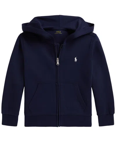 Polo Ralph Lauren Kids' Boys' 2t-7 Double Knit Full-zip Hoodie In Blue