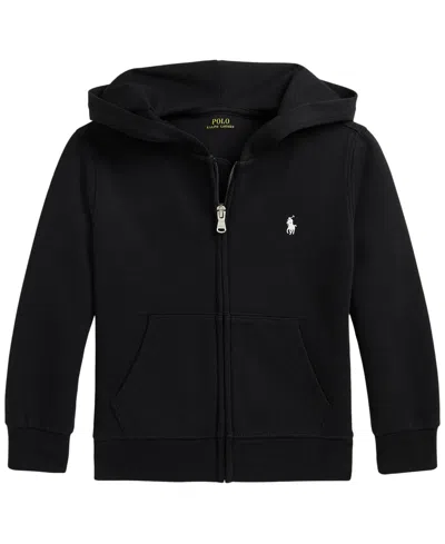 Polo Ralph Lauren Kids' Boys' 2t-7 Double Knit Full-zip Hoodie In Black