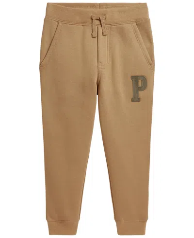 Polo Ralph Lauren Kids' Boys' 2t-7 Fleece Letter Joggers In Brown