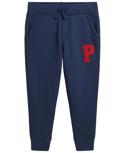 Polo Ralph Lauren Kids' Boys' 2t-7 Fleece Letter Joggers In Blue