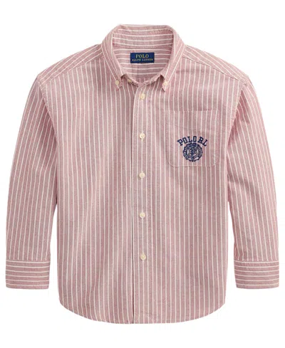 Polo Ralph Lauren Kids' Boys' 2t-7 Striped Cotton Oxford Shirt In Multi