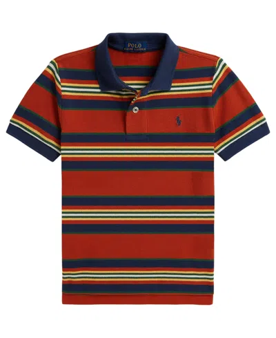 Polo Ralph Lauren Kids' Boys' 2t-7 Striped Mesh Polo Shirt In Multi