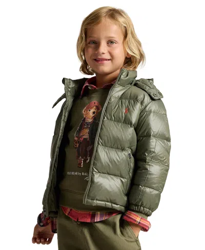 Polo Ralph Lauren Kids' Boys' 2t-7 The Gorham Glossed Down Jacket In Green