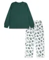 Polo Ralph Lauren Boys 8-20 2-piece Long Sleeve T-shirt And Printed Pants Set In Green