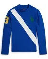 Polo Ralph Lauren Boys 2t-7 Big Pony Performance Rash Guard In Blue
