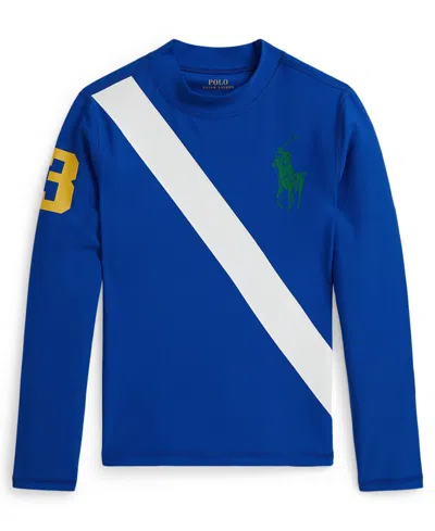 POLO RALPH LAUREN BOYS 8-20 BIG PONY PERFORMANCE RASH GUARD