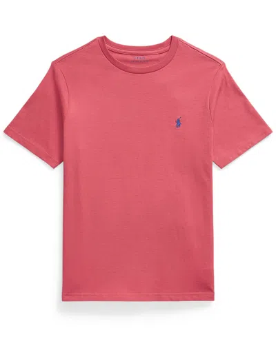 Polo Ralph Lauren Kids' Boys 8-20 Cotton Jersey Crewneck Tee In Pink