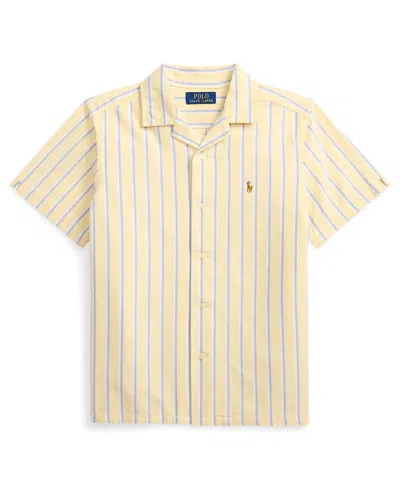 Polo Ralph Lauren Kids' Boys' 8-20 Striped Oxford Camp Collar Shirt In White