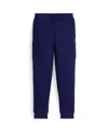 Polo Ralph Lauren Kids' Cotton Waffle Cargo Joggers In Blue