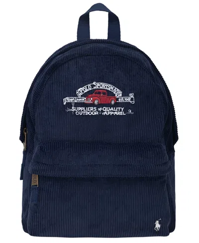 Polo Ralph Lauren Kids' Boys' 8-20 14" Corduroy Backpack In Blue