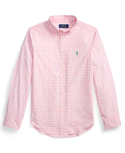 Polo Ralph Lauren Kids' Boys' 8-20 Button-down Collar Poplin Shirt In Pink