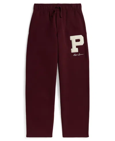 Polo Ralph Lauren Kids' Boys' 8-20 Double-knit Track Pants In Burgundy