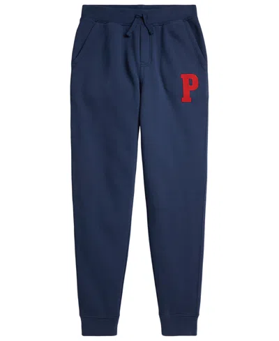 Polo Ralph Lauren Kids' Boys' 8-20 Fleece Letter Joggers In Blue