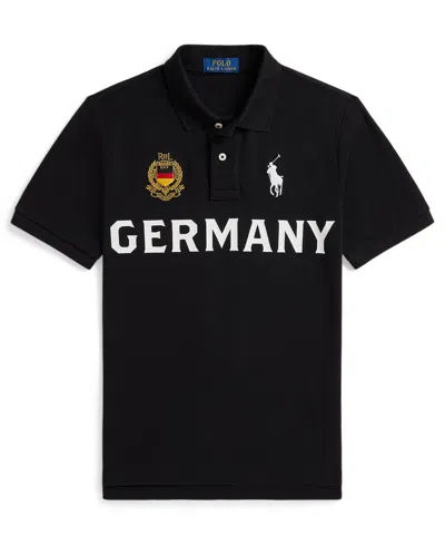 Polo Ralph Lauren Kids' Boys' 8-20 Germany Cotton Mesh Polo Shirt In Black
