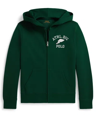 Polo Ralph Lauren Kids' Boys' 8-20 Logo Double-knit Full-zip Hoodie In Green