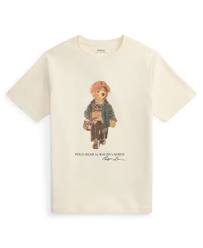 Polo Ralph Lauren Kids' Boys' 8-20 Polo Bear Cotton Jersey T-shirt In Neutral