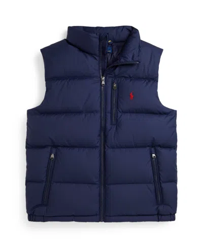 Polo Ralph Lauren Boys 8-20 Quilted Down Vest In Navy