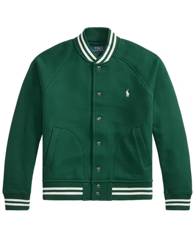 Polo Ralph Lauren Kids' Boys' 8-20 Seasonal Fleece-raglan Jacket In Hunter Green