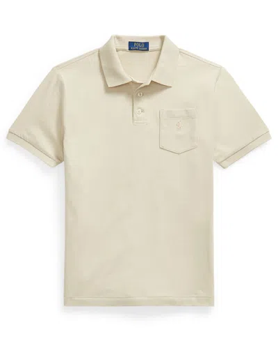 Polo Ralph Lauren Kids' Boys' 8-20 Short-sleeve Polo Shirt In Spring Beige