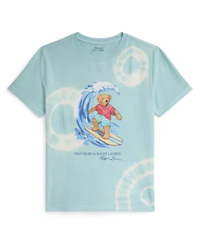 Polo Ralph Lauren Kids' Boys 8-20 Tie-dye Polo Bear Cotton Tee In Brown