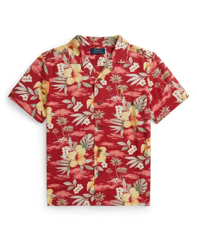 Polo Ralph Lauren Kids' Boys 8-20 Tropical Floral-print Camp Shirt In Multi