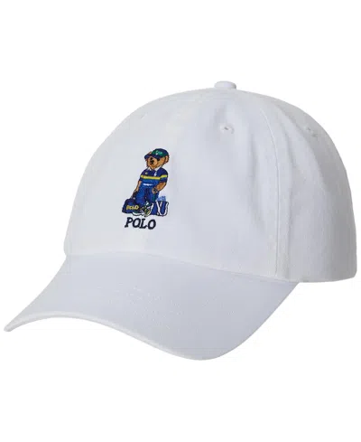 Polo Ralph Lauren Kids' Boys' 8-20 Us Open Polo Bear Cotton Ball Cap In Ceramic White
